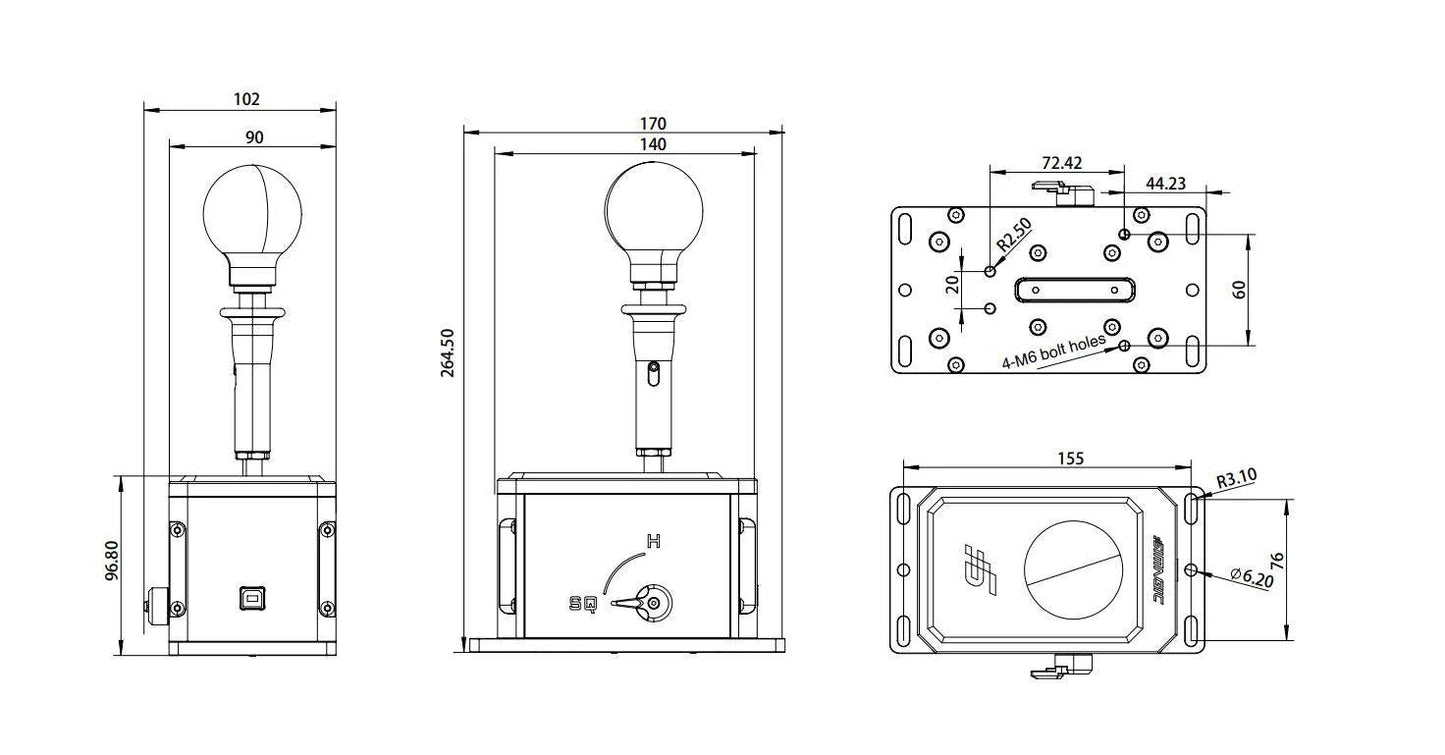 Simagic DS-8X Shifter